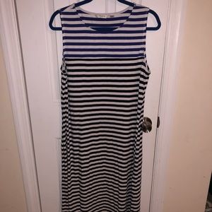 Color block maxi dress